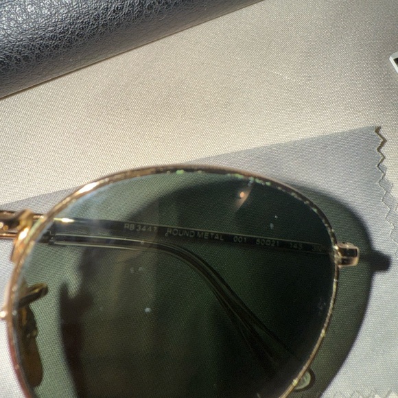 Ray ban round metal gold green ray-ban - Picture 7 of 8